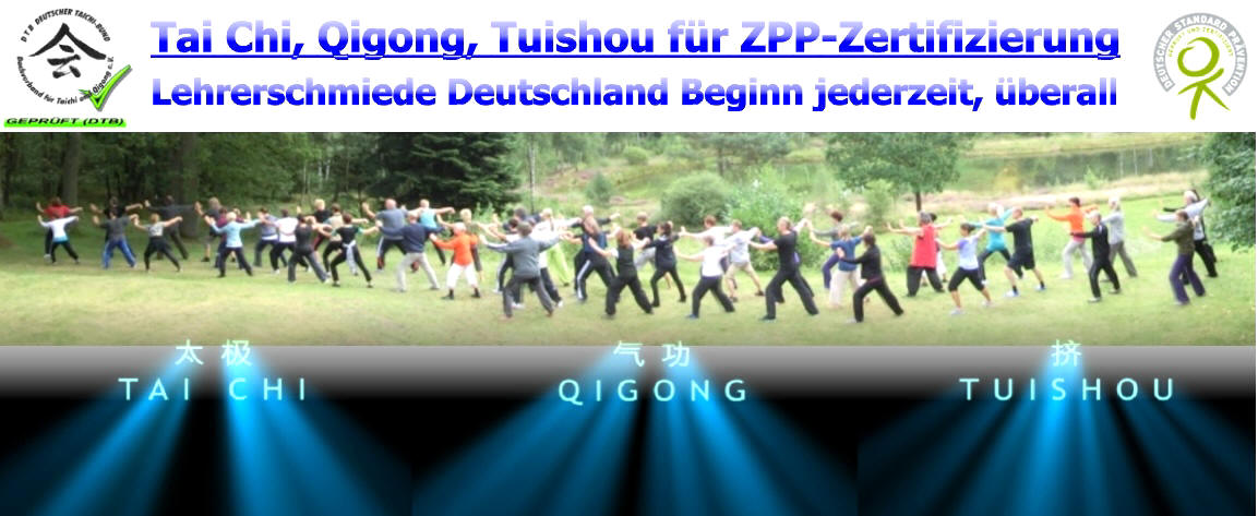 Baden-Württemberg: Lehrer-Ausbildung Qigong, Tai Chi (Taijiquan), Tuishou (Push Hands) für ZPP / Krankenkassen-Kurse